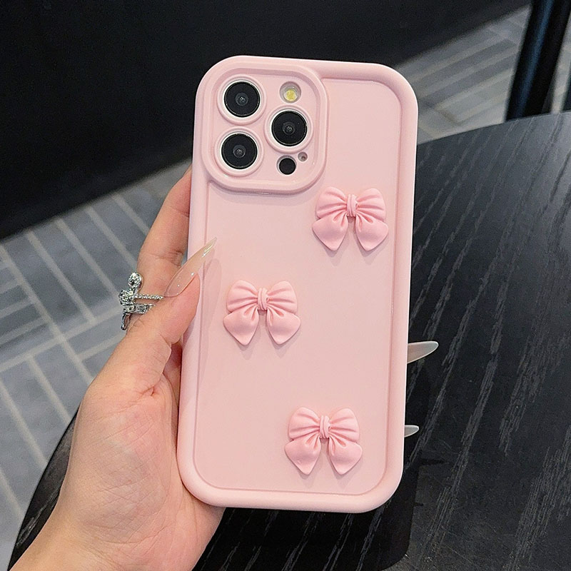 Pink Bow Tie Phone Case For iP - Matte Pc Case ulasan dan harga